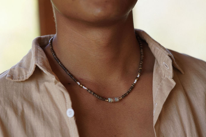 Coconut necklace | Mens necklace | Necklace for men | Surfer necklace | Surf necklace | Beach necklace | Boho necklace | Summer necklace | Summer jewelry