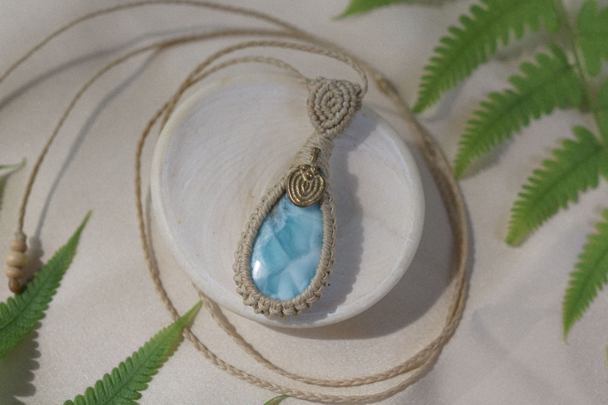 Larimar Drop Necklace
