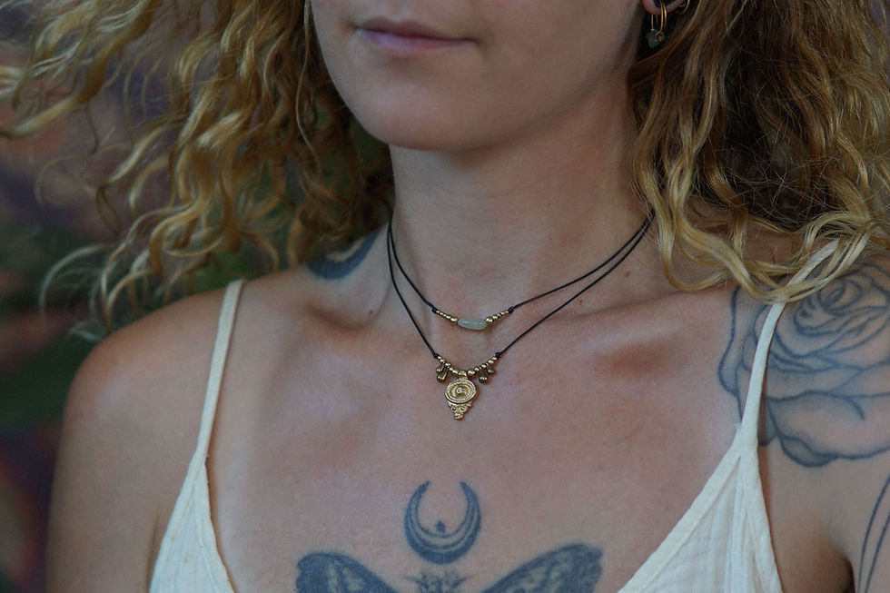 Thumbnail: Prehnite Layered Necklace