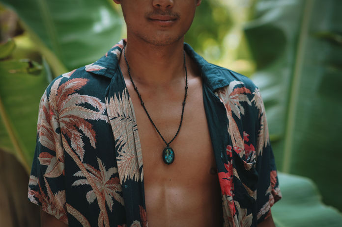 Handmade macrame necklace | Labradorite necklace | Mens necklace | Necklace for men | Jewellery for men | Jewelry for men | Macrame necklace | Black necklace