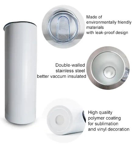 Thumbnail: 20oz Straight Stainless Steel Tumbler - Blanks