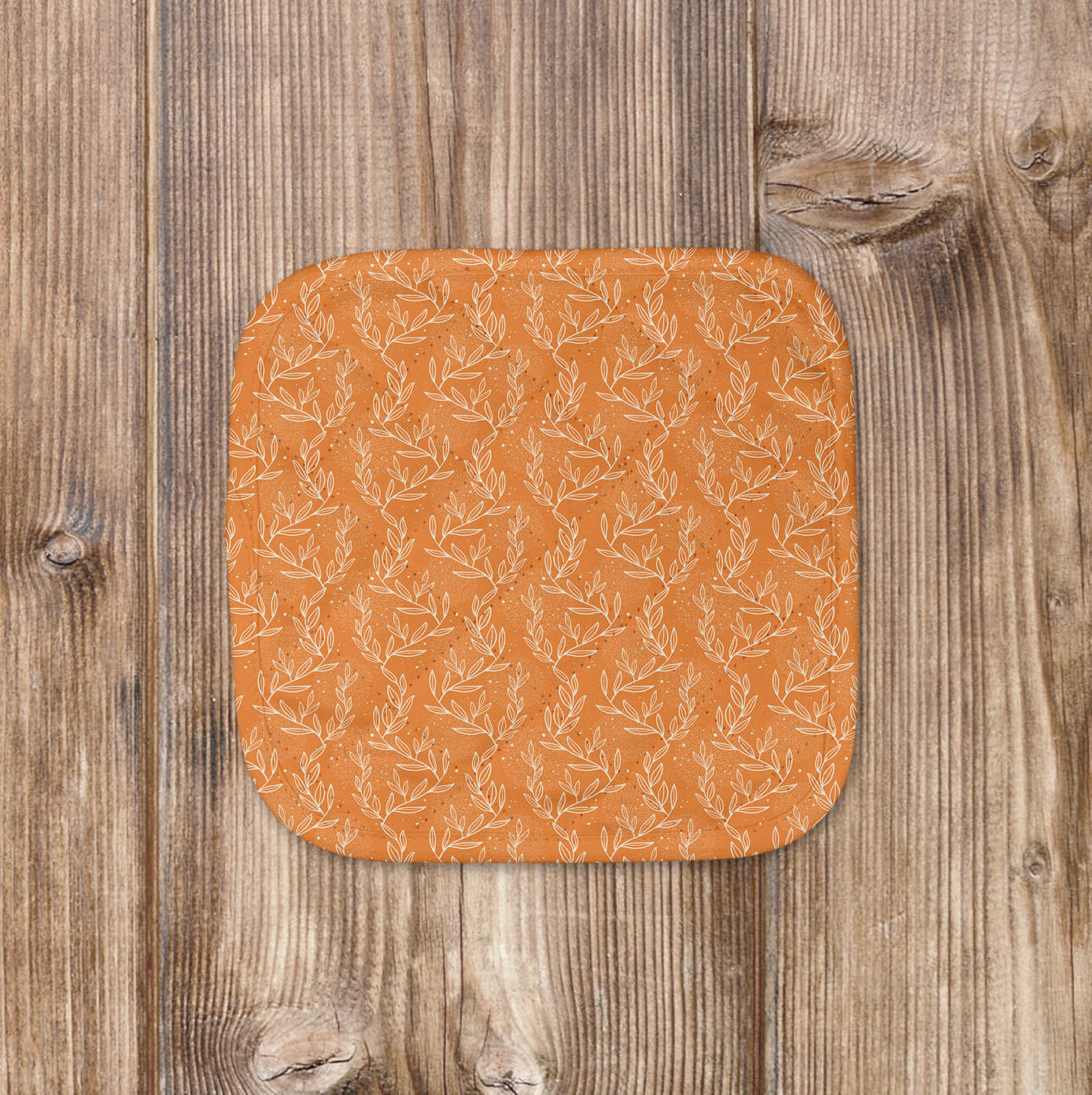 Orange Fall Floral Pot Holder