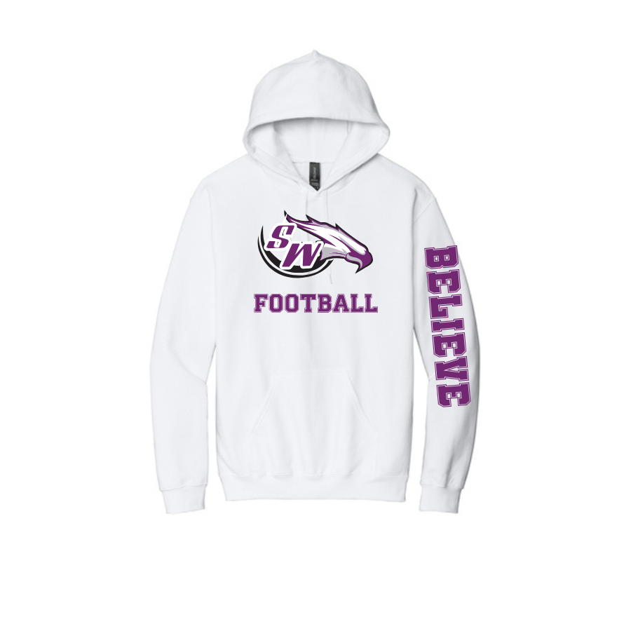 Thumbnail: Eagle Pride Football- Unisex Pullover Hooded Sweatshirt