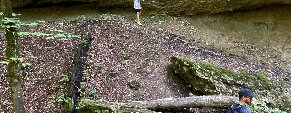 hinter dem Wasserfall durchlaufen - mega!