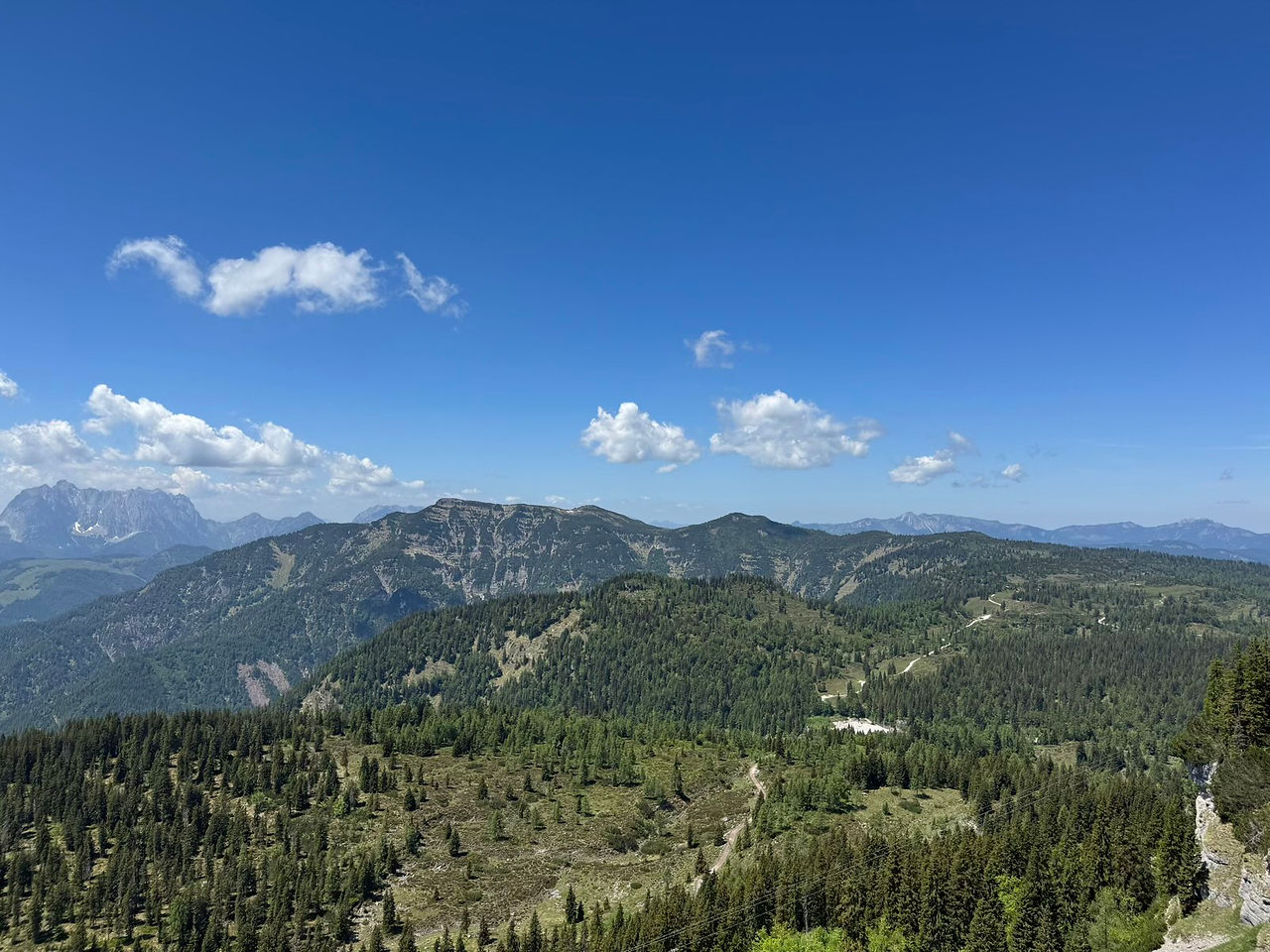 Ausblick von der Steinplatte