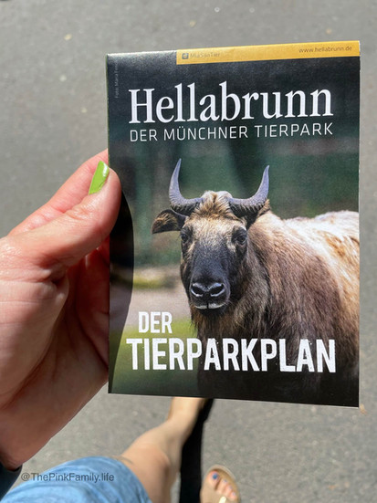 der Tierparkplan Hellabrunn.