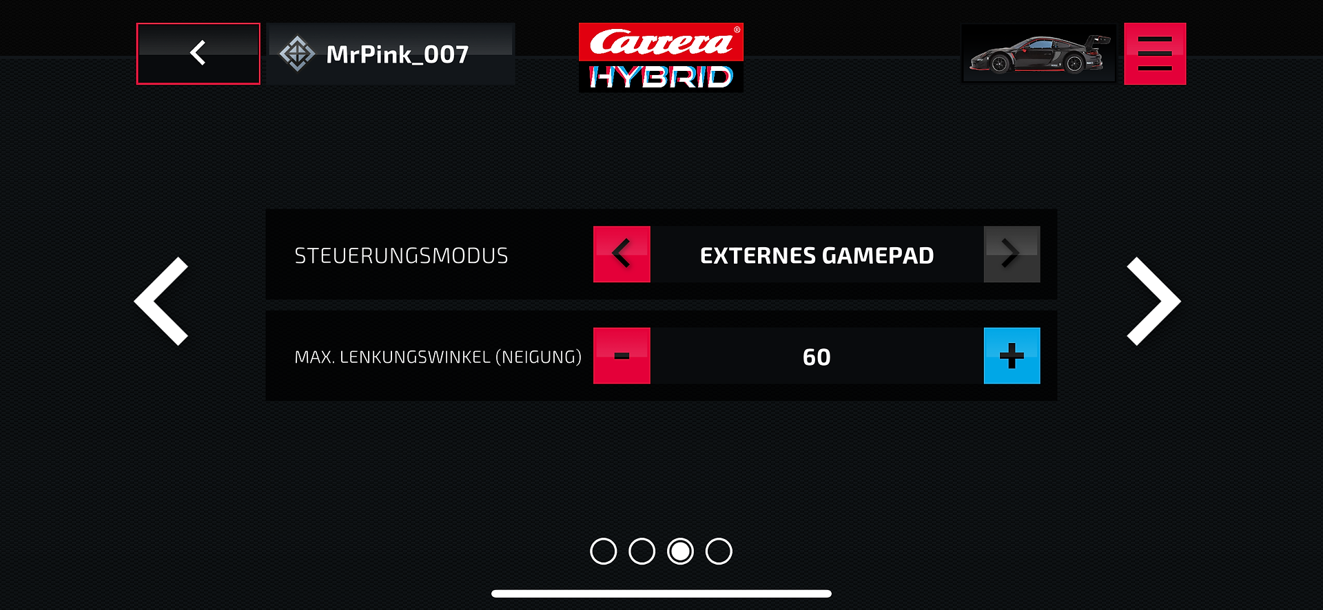 Carrera Hybrid App - Controller als Steuerung z.B. Xbox-Controller