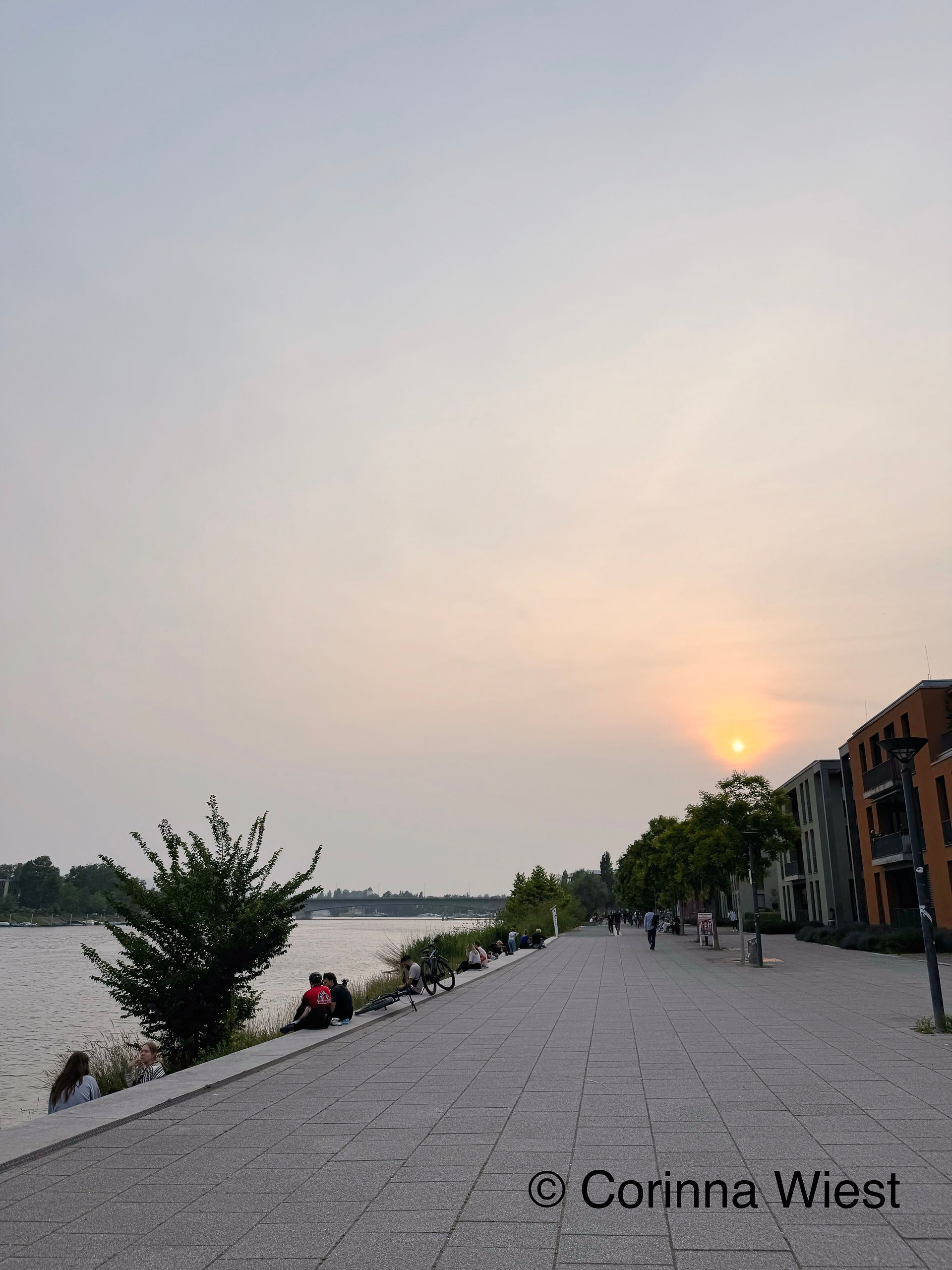 Sonnenuntergang in Konstanz.
