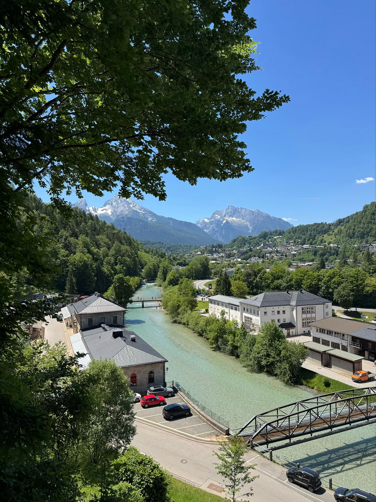 Blick auf das Salzbergwerk Berchtesgaden