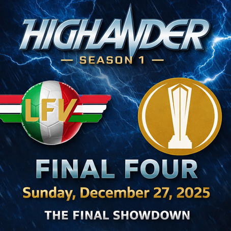 Highlander Cup - Season 1: Final Four ““Ultime Tre Giornate di Fuoco: Chi solleverà la prima Highlander Cup? ISDA, Piediabanana, Piqueton e Simpson FC pronte a dare battaglia per la gloria”