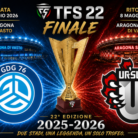 TFS 22, tutto pronto all’Aragona Stadium: Ursus chiamati alla rimonta contro gli azzurri del GDG76