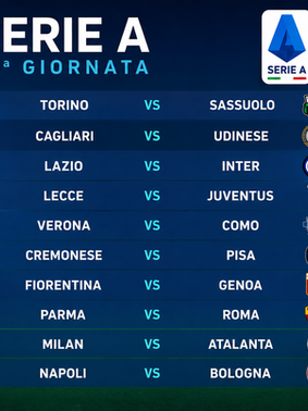 Serie A - La presentazione delle partite della 36ª giornata del campionato 2025-2026, orari e arbitri