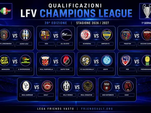LFV Champions League, si accendono i riflettori: al via la corsa alla grande coppa!