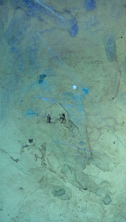 Water Color Sketch of Artist in a La