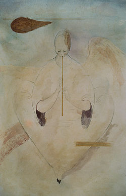 Flute Player and Angel