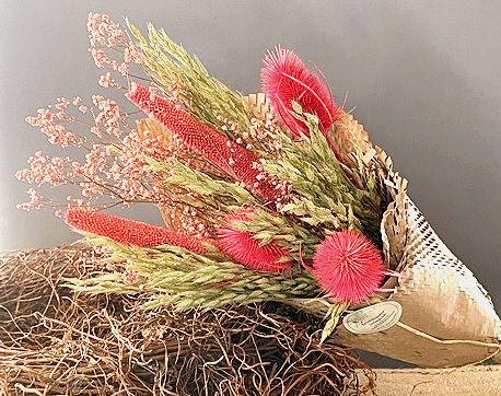 Miniaturbild: Dried Flowers red natural