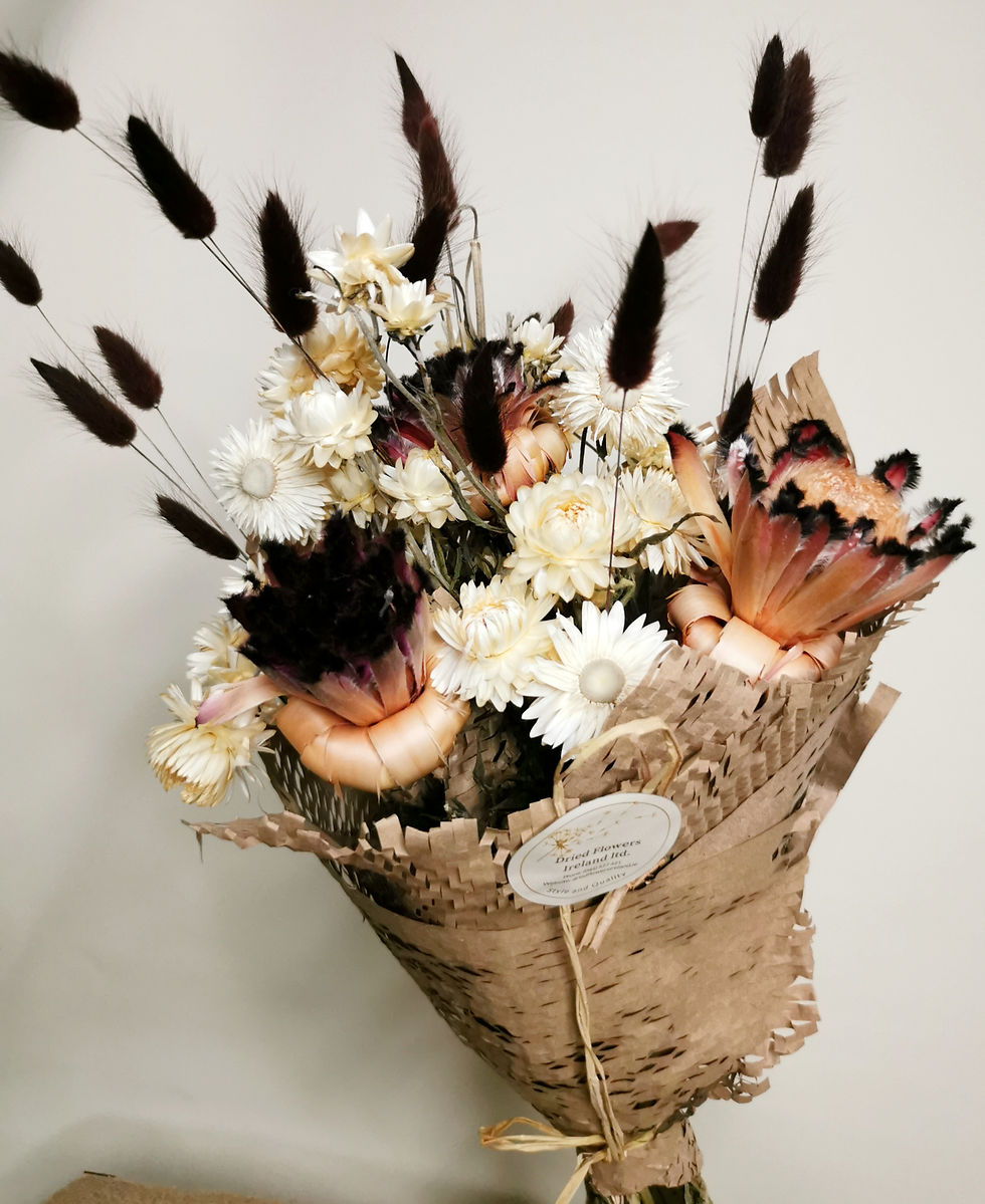 Miniaturbild: Dried Flowers Bouquet exotic Protea Natural 