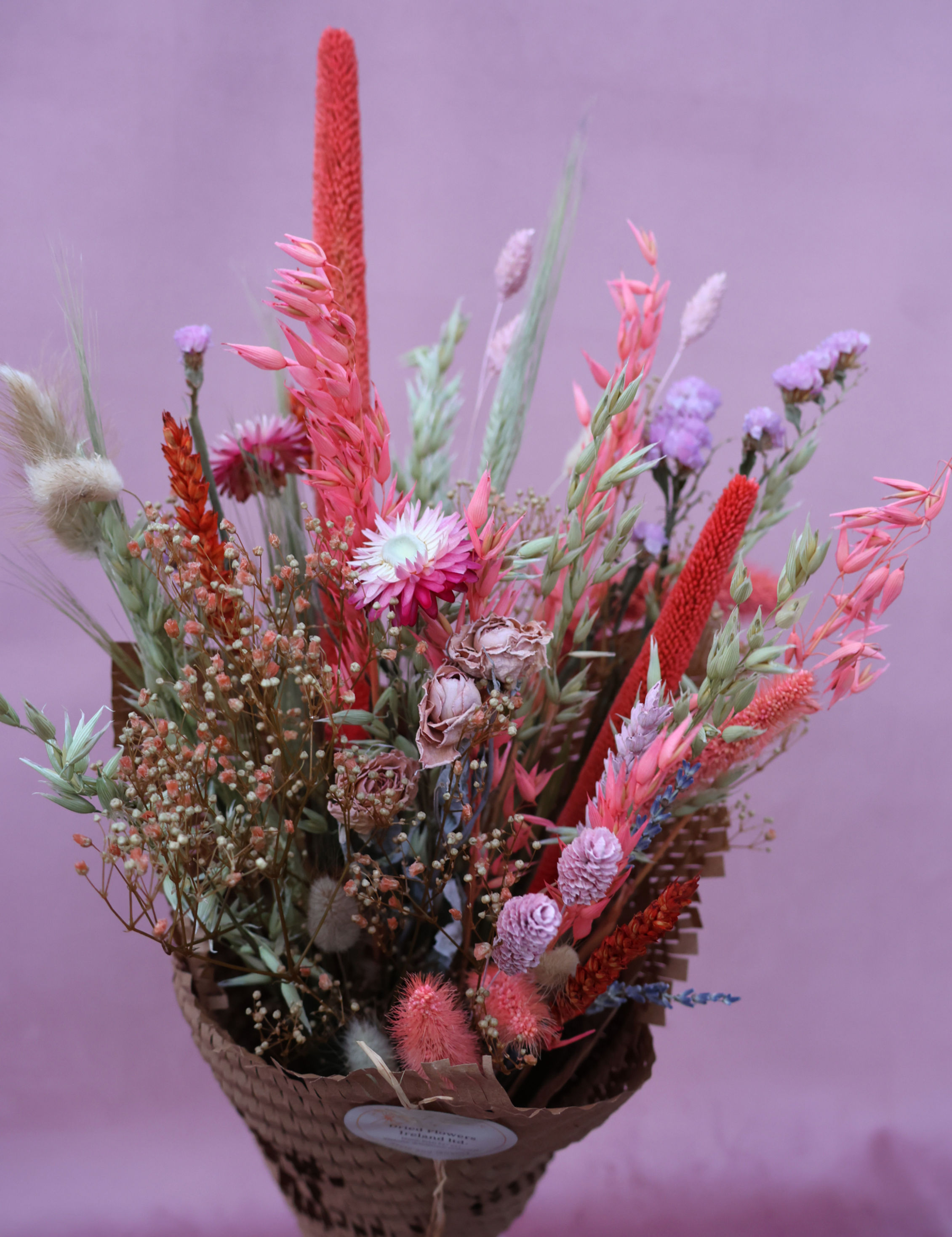 Dried Flowers Bouquet The Dusty Rose Meadow