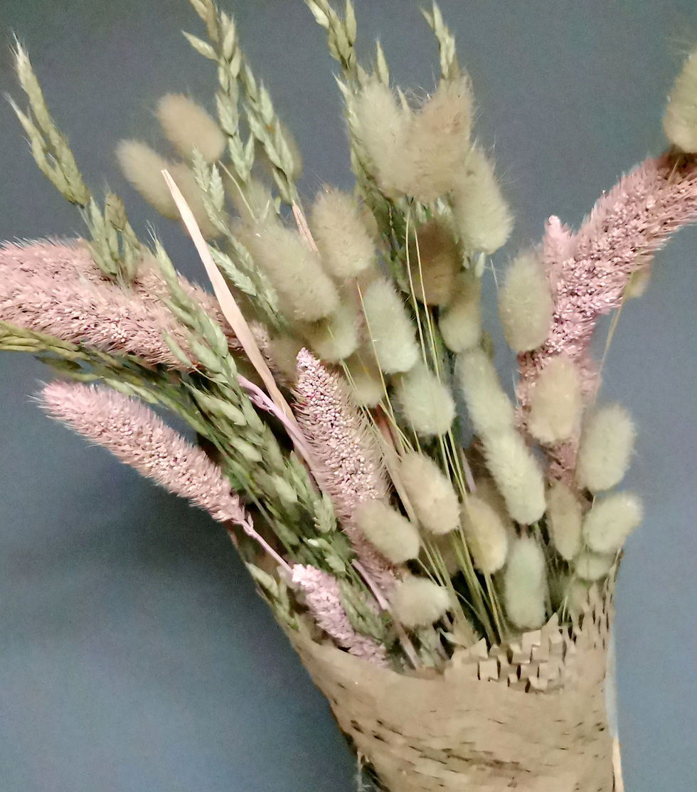 Miniaturbild: Dried Flowers Bouquet Natural Pink