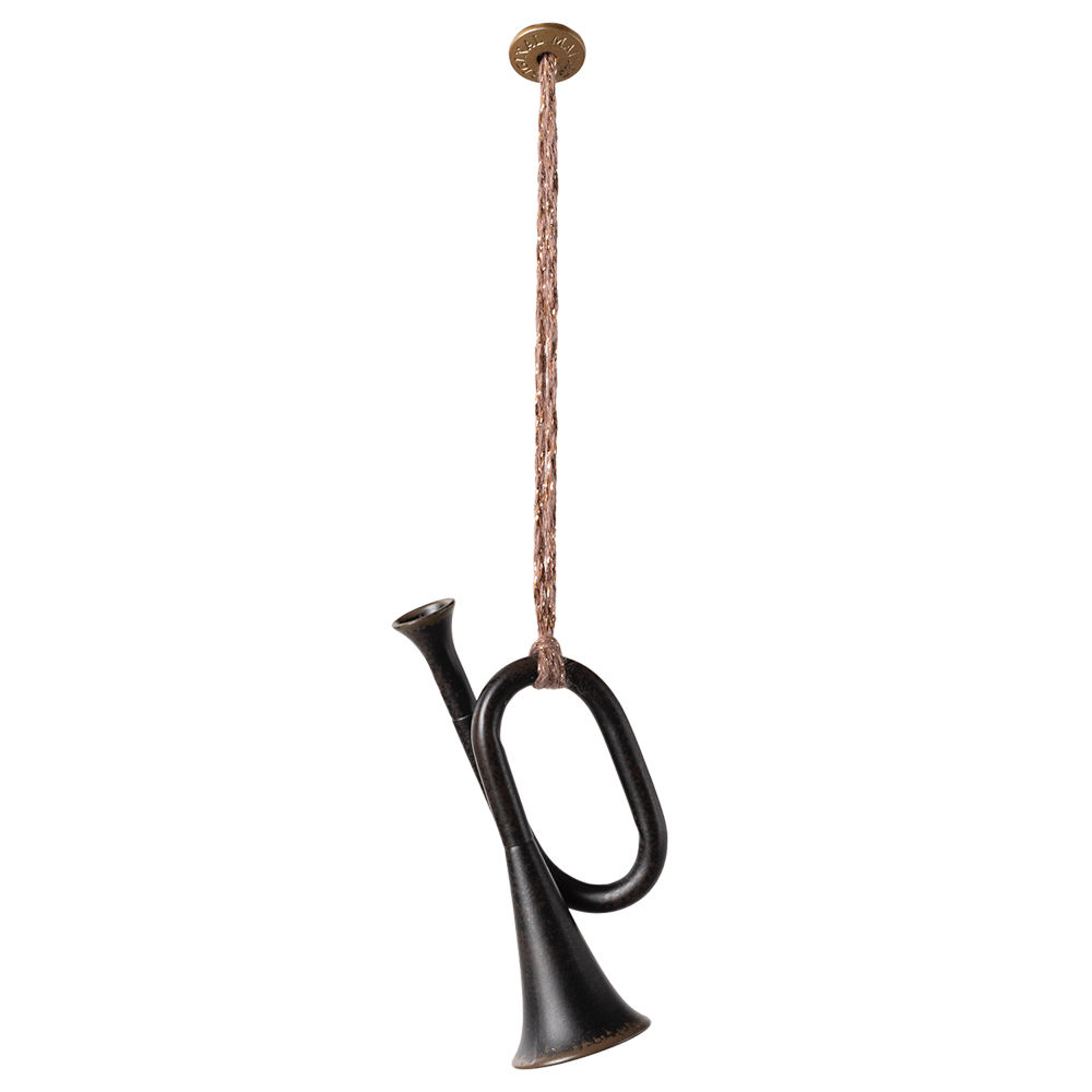 Maileg Metal Ornament, Trumpet - Anthracite
