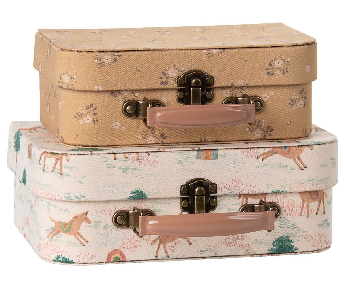 Maileg Suitcase Set, 2 Pcs - Unicorn