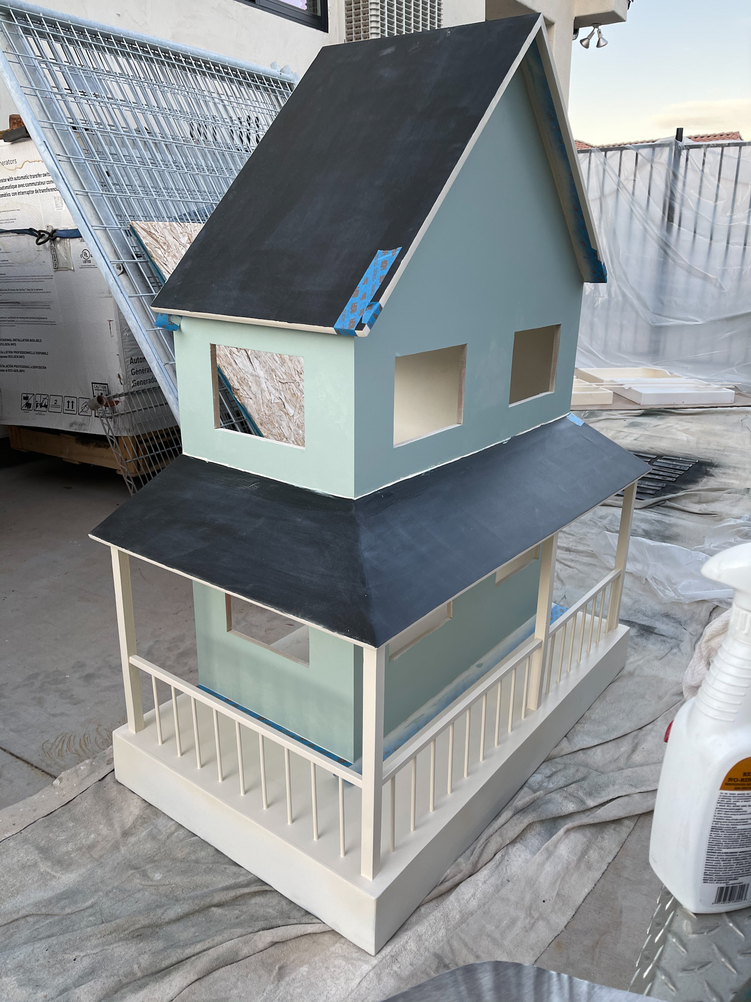 A Dollhouse For Our Maileg: Part 2 - Exterior Paint and Roofing – photo 2