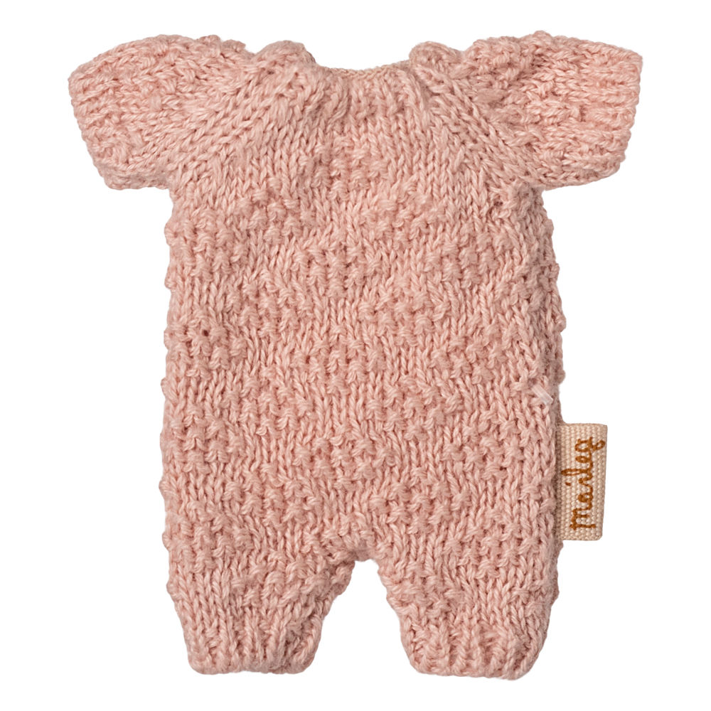 Maileg Knitted suit, Micro - Rose