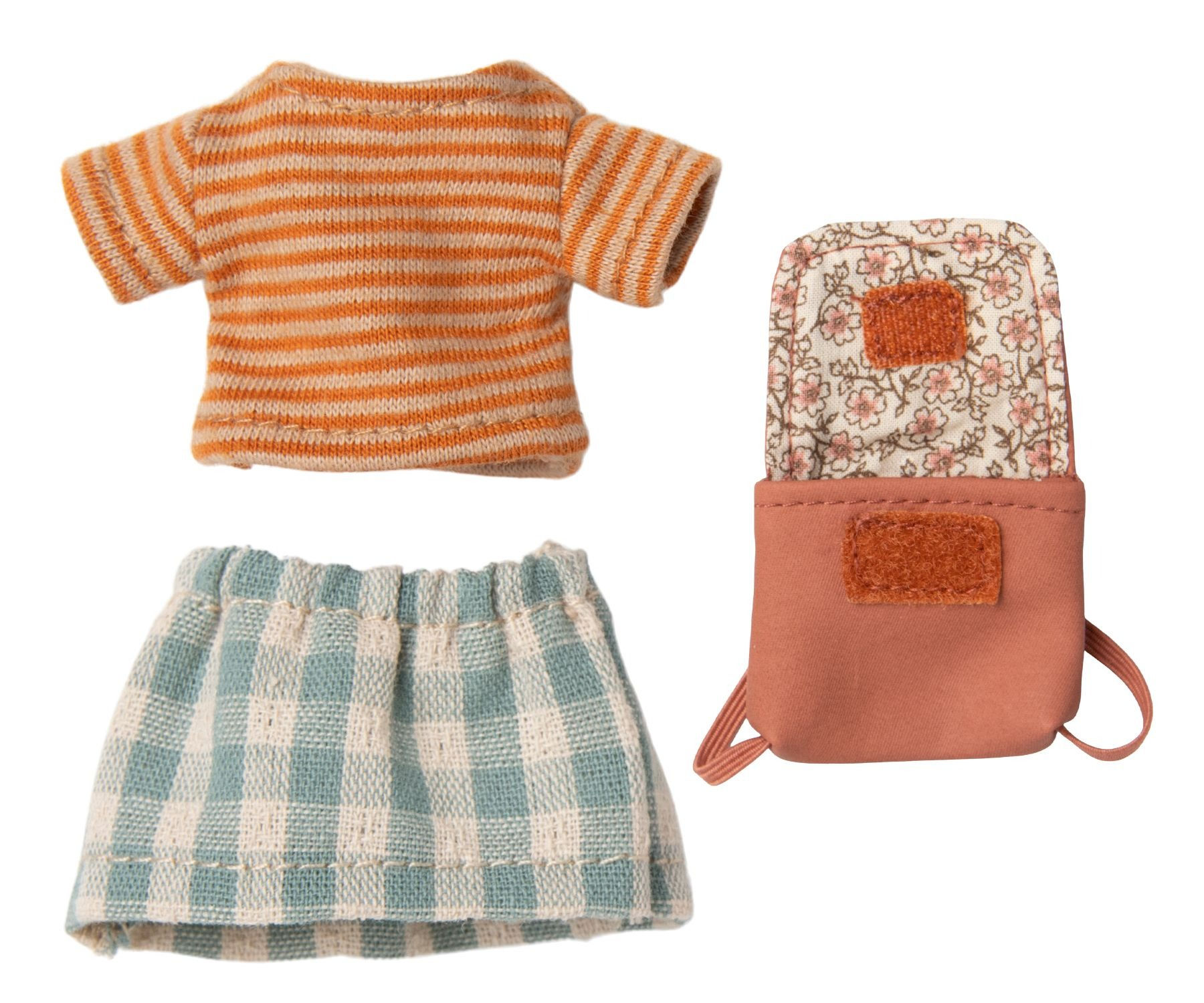 Maileg Clothes and Bag, Big Sister Mouse - Old Rose