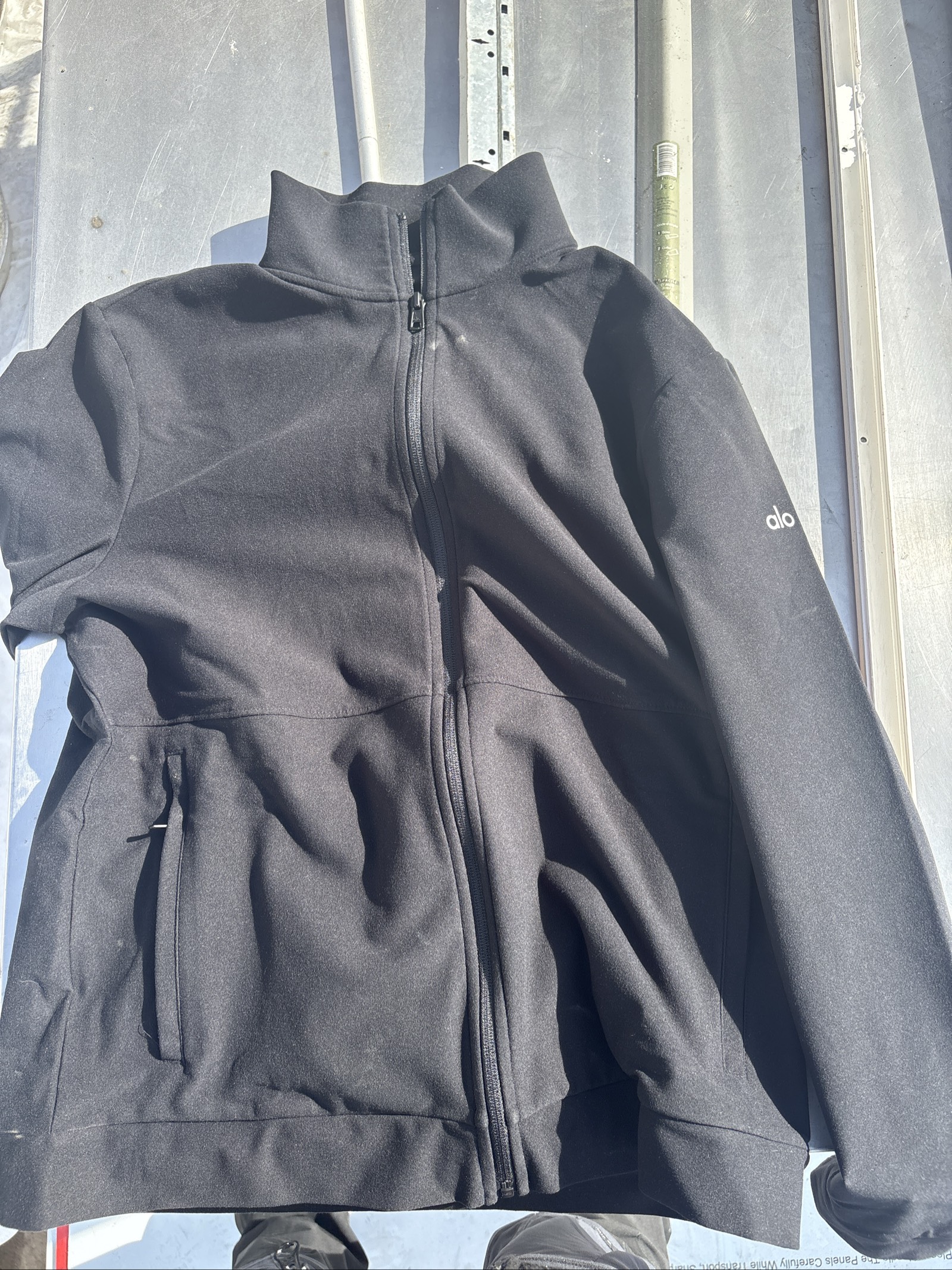 Veste zippée Alo Yoga noire