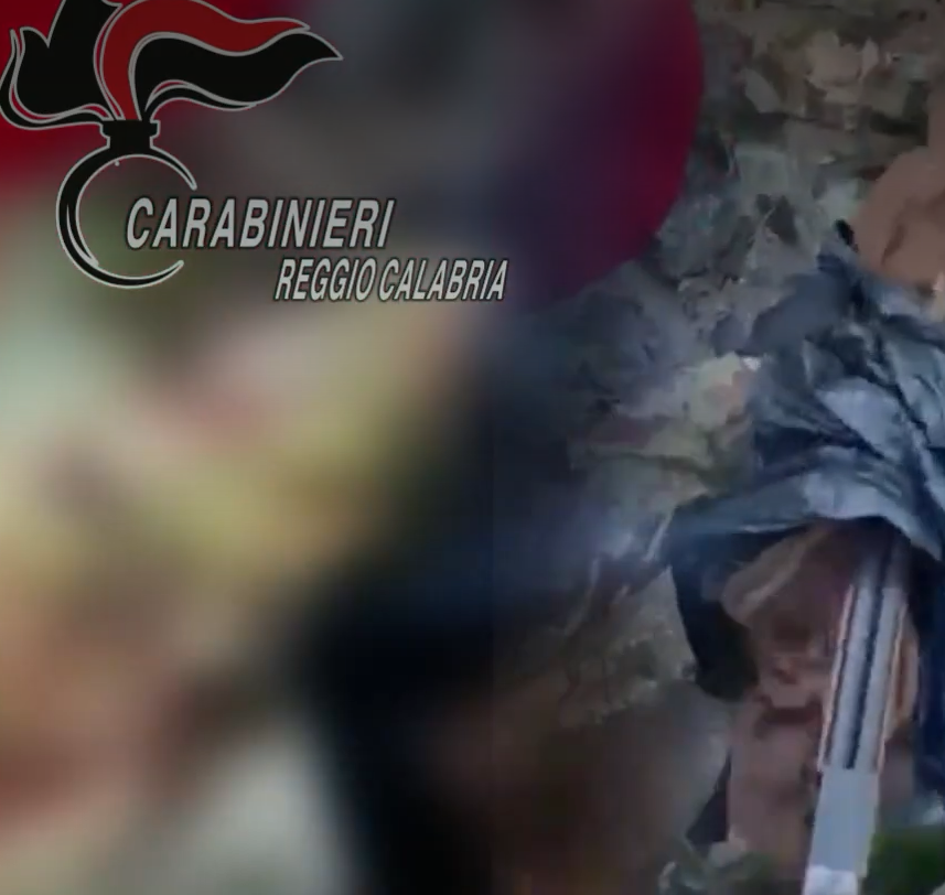 Ciminà, armi nascoste in un muretto a secco: sequestrati due fucili e 50 munizioni