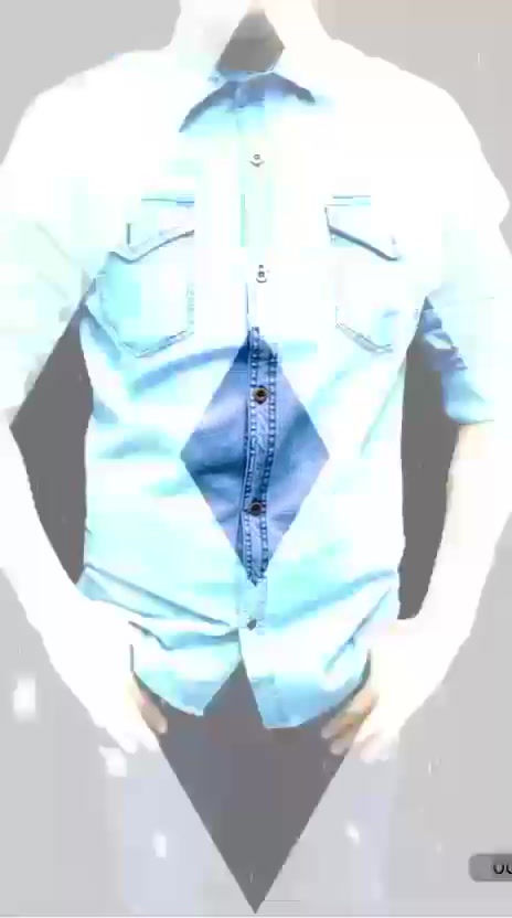 Miniatura: Camisa jeans manga larga