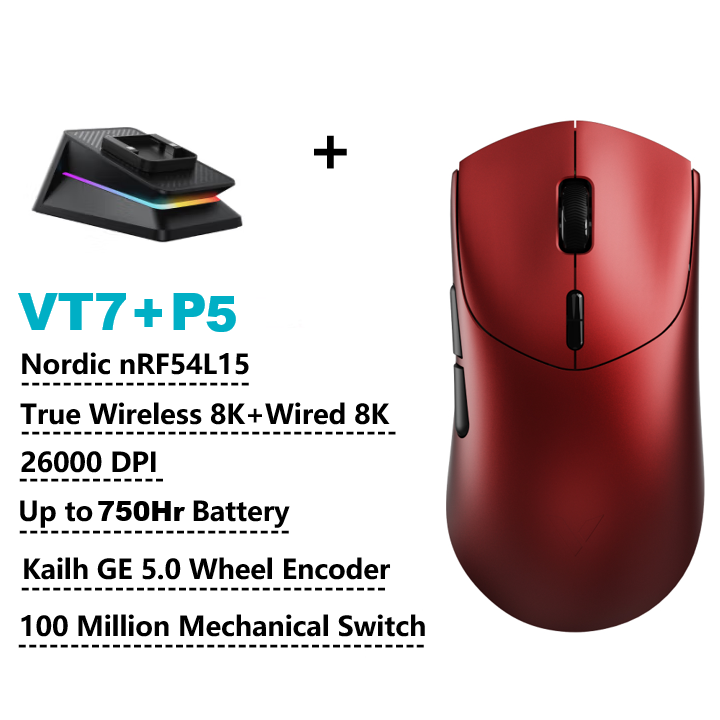 Miniatura: Rapoo GEN-2 VT7 Wireless Gaming Mouse 8K Wireless Polling Rate 53g Lightweight 1