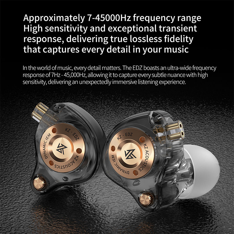 Miniatura: KZ EDZ HiFi Gaming Type-c In-Ear Wired Earphones Headphones with Mic Deep Bass S
