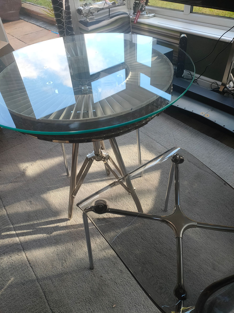 Thumbnail: RAF Tornado turbine table and chairs