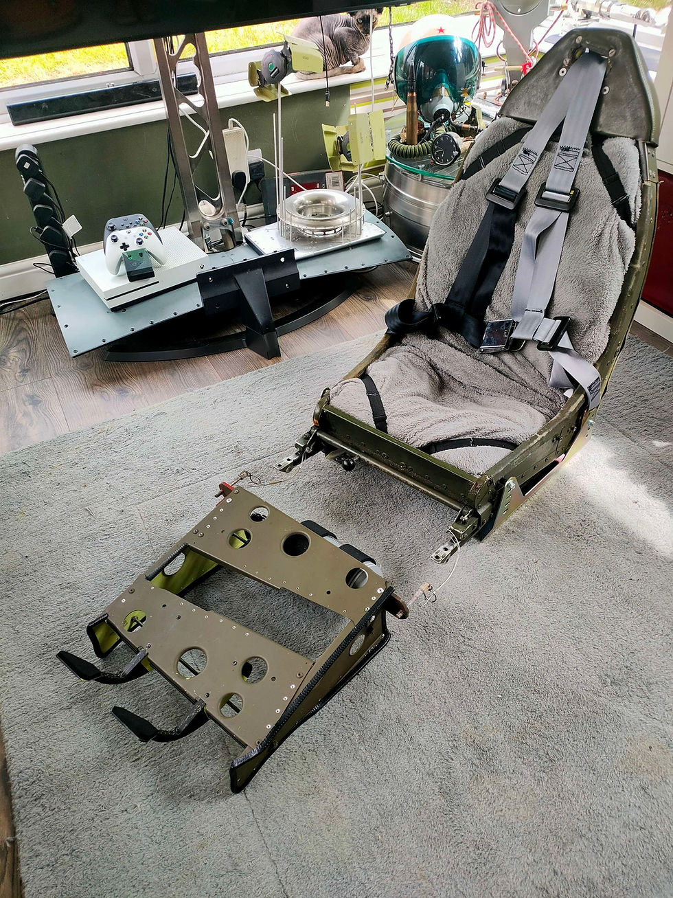 UK Army Gazelle helicopter chair.