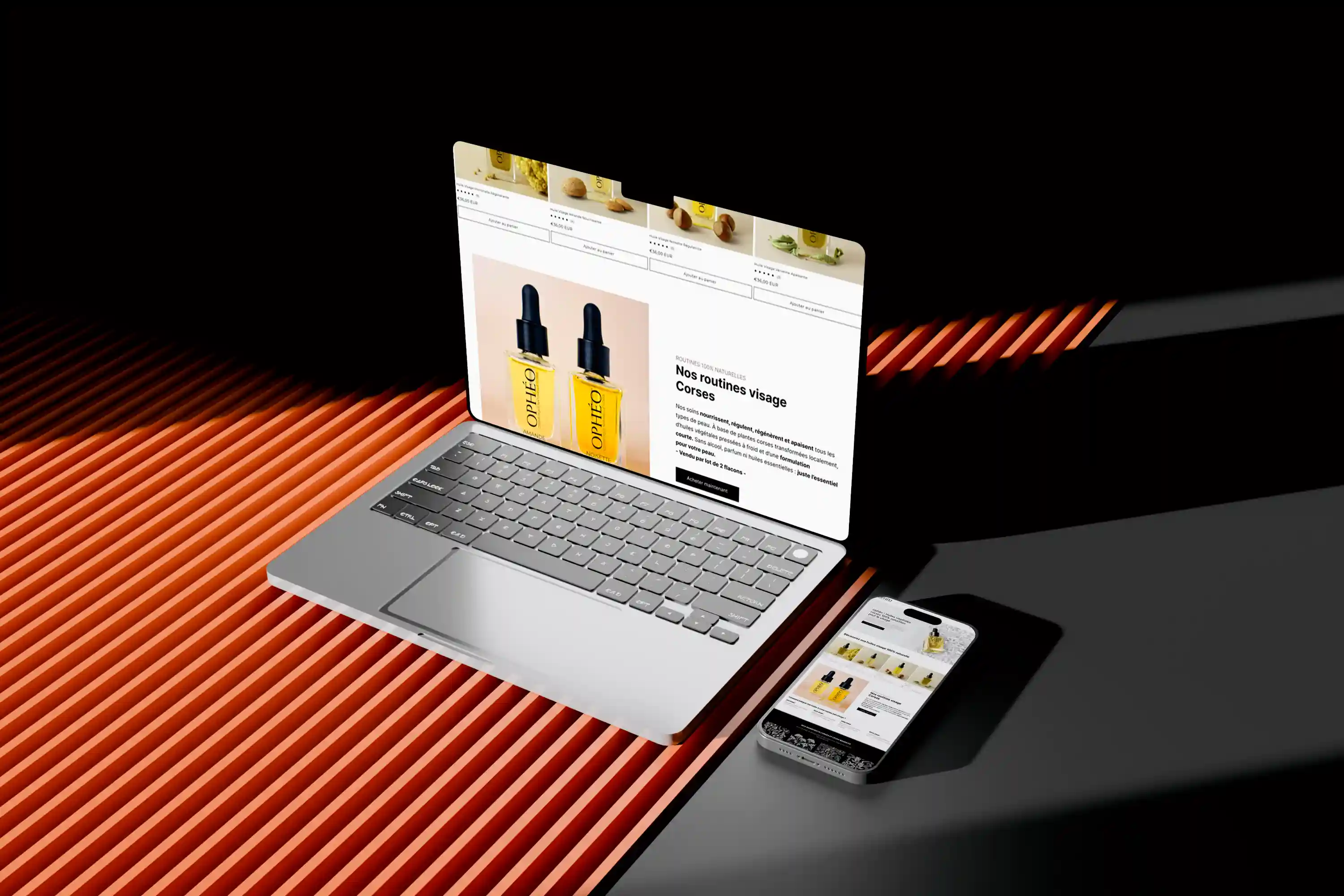 mockup site opheo responsive