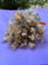 small bundle of mohair locks