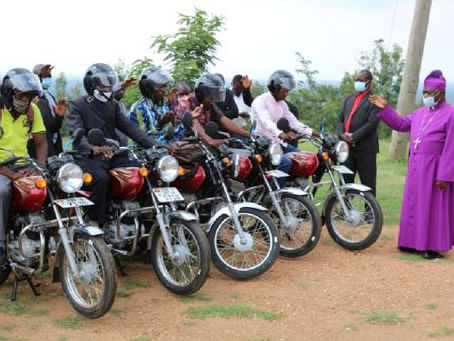 UGANDA: Pastors Blessed with Motorbikes