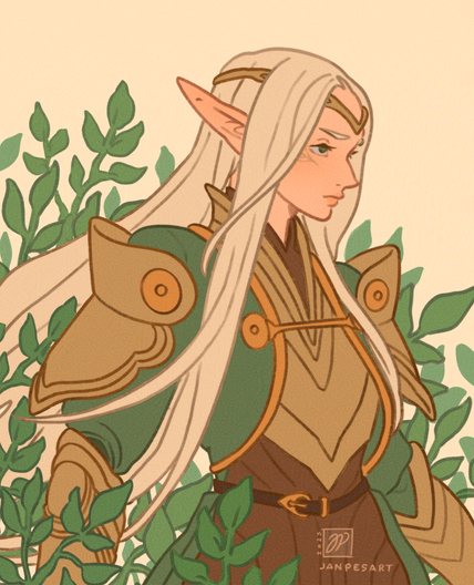 Ancient elven sentinel, own character from Dragon Age