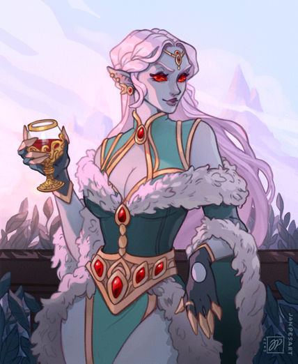 Dunmer holding a wine glass. The Elder Scrolls skyrim.