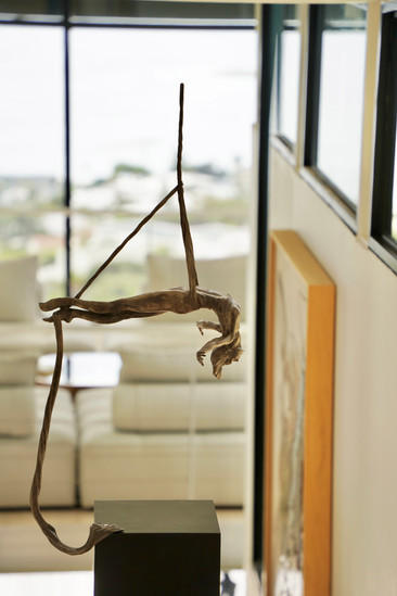 Suspense Bronze Sculpture by James Cook
