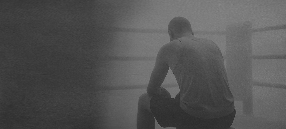 Prokrastination, Dinge aufschieben, Mann resigniert, Therapeutisches Boxen, TeCura, Dena Moncef, Heipraktiker Psychotherapie, Coaching, Köln Südstadt