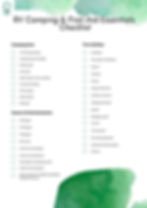 RV camping checklist