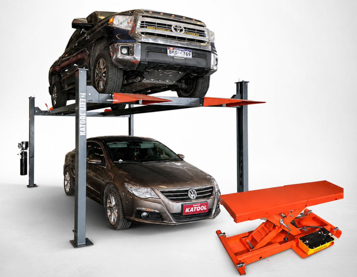 Katool KT-4H110 11,000lbs and  2 KT-RJ50 Rolling Jack 