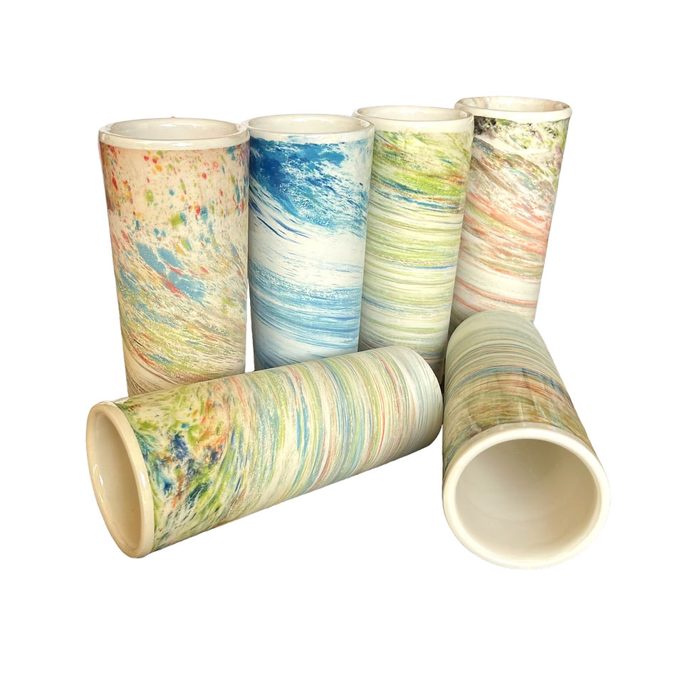 Thumbnail: assortiment verres ceramique rafraichissants artisanaux