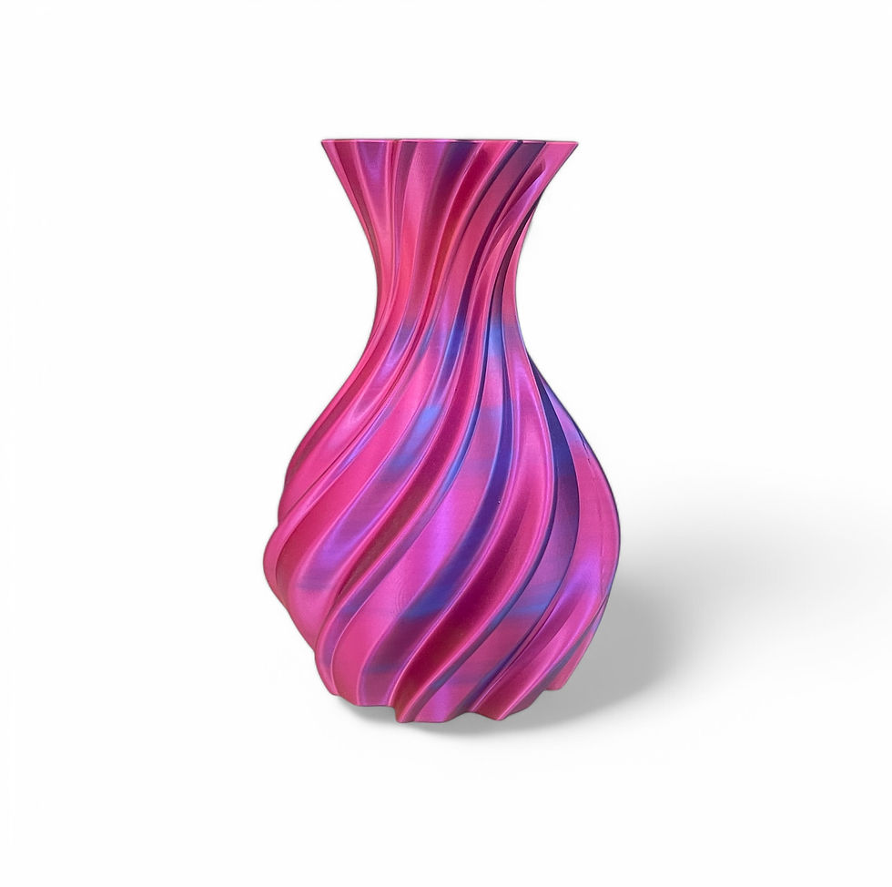 Thumbnail: vase décoratif 3D imprime en PLA végétal , création artisanale française , idéal pour une décoration intérieure