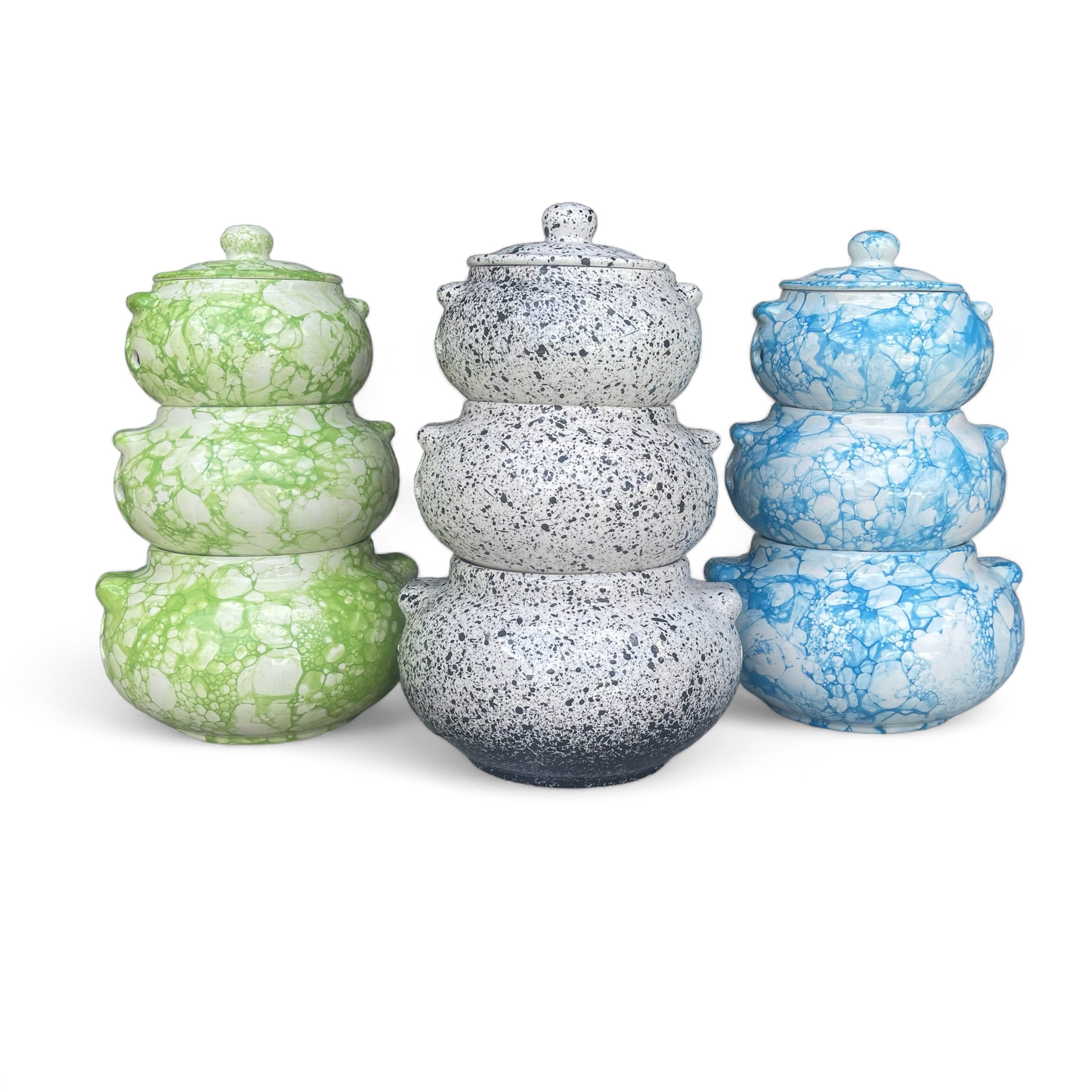 Céramik'Arts Déco - Pyramide de conservation ( oignons , ail , échalotes )