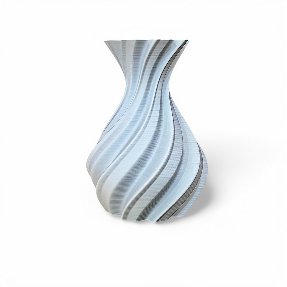 Miniatura: Vase original Lorena, dégradé noir et blanc, fabriqué en France