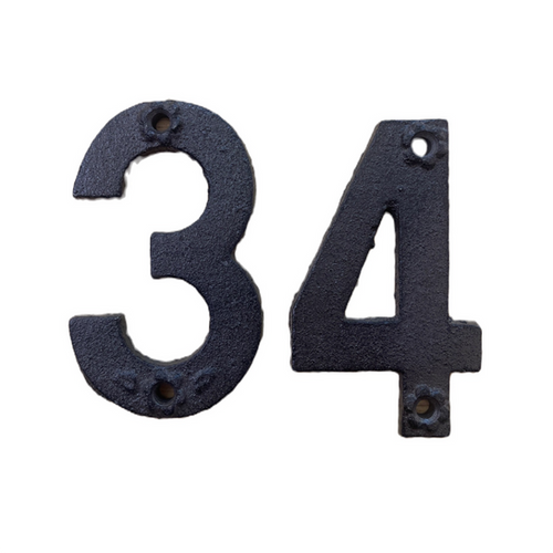 Numéros De Maison De 14 Cm - Numéro D'adresse En Fonte Solide