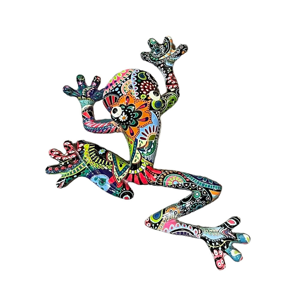 Miniatura: Grenouille décorative murale résine design original